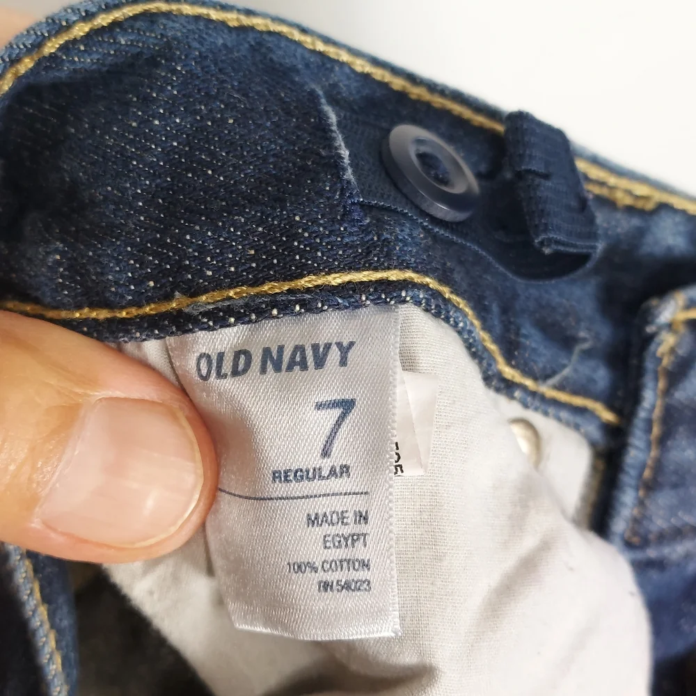 Old Navy Loose Distressed Blue Jeans